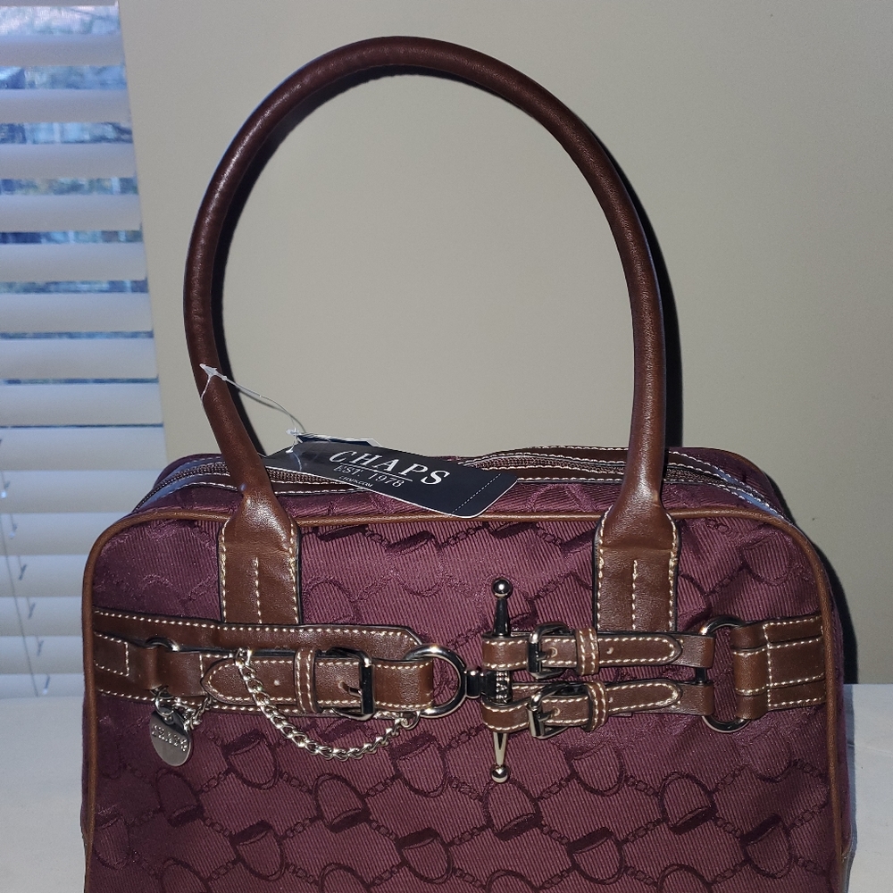 Chaps Belmount Black Cherry Purse